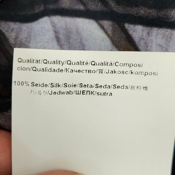 Boss Hugo Boss Silk Abstract Print Sleeveless Blouse Size 0 US - Picture 12 of 13